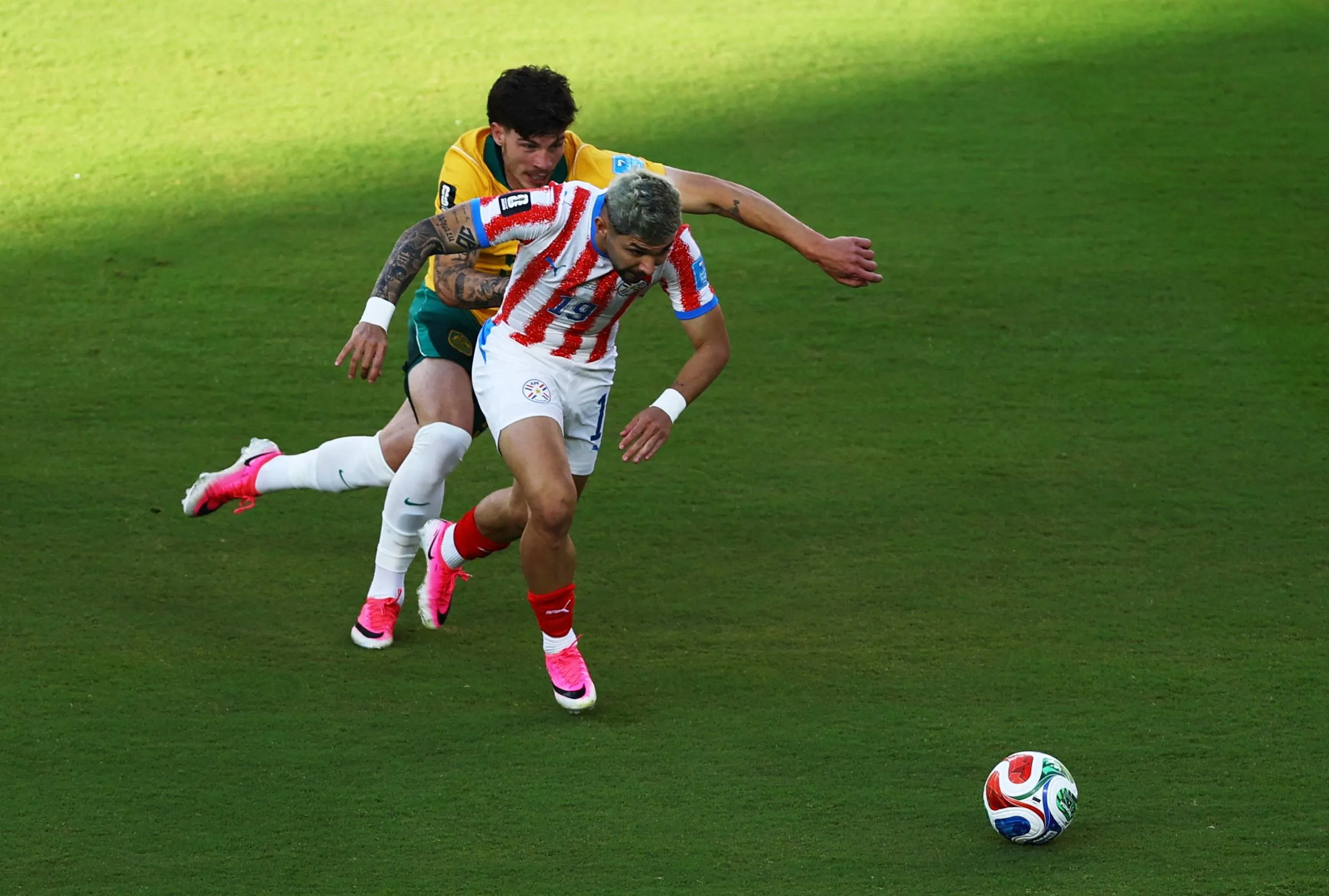 Australia's Jordan Bos in action