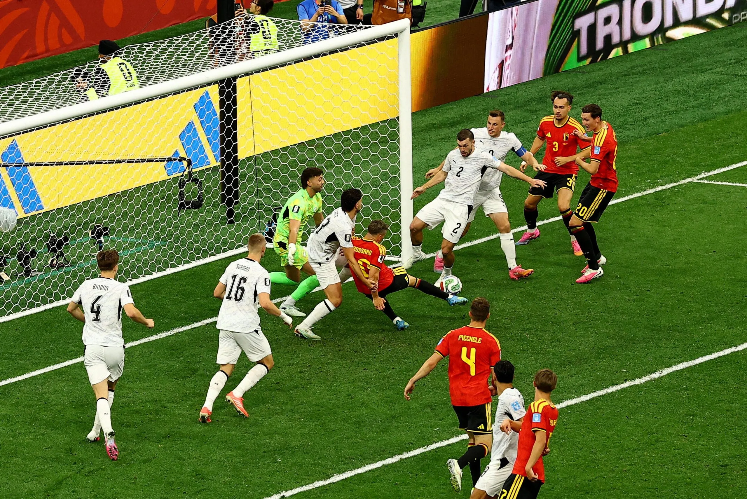 Leandro Trossard scored for Belgium.