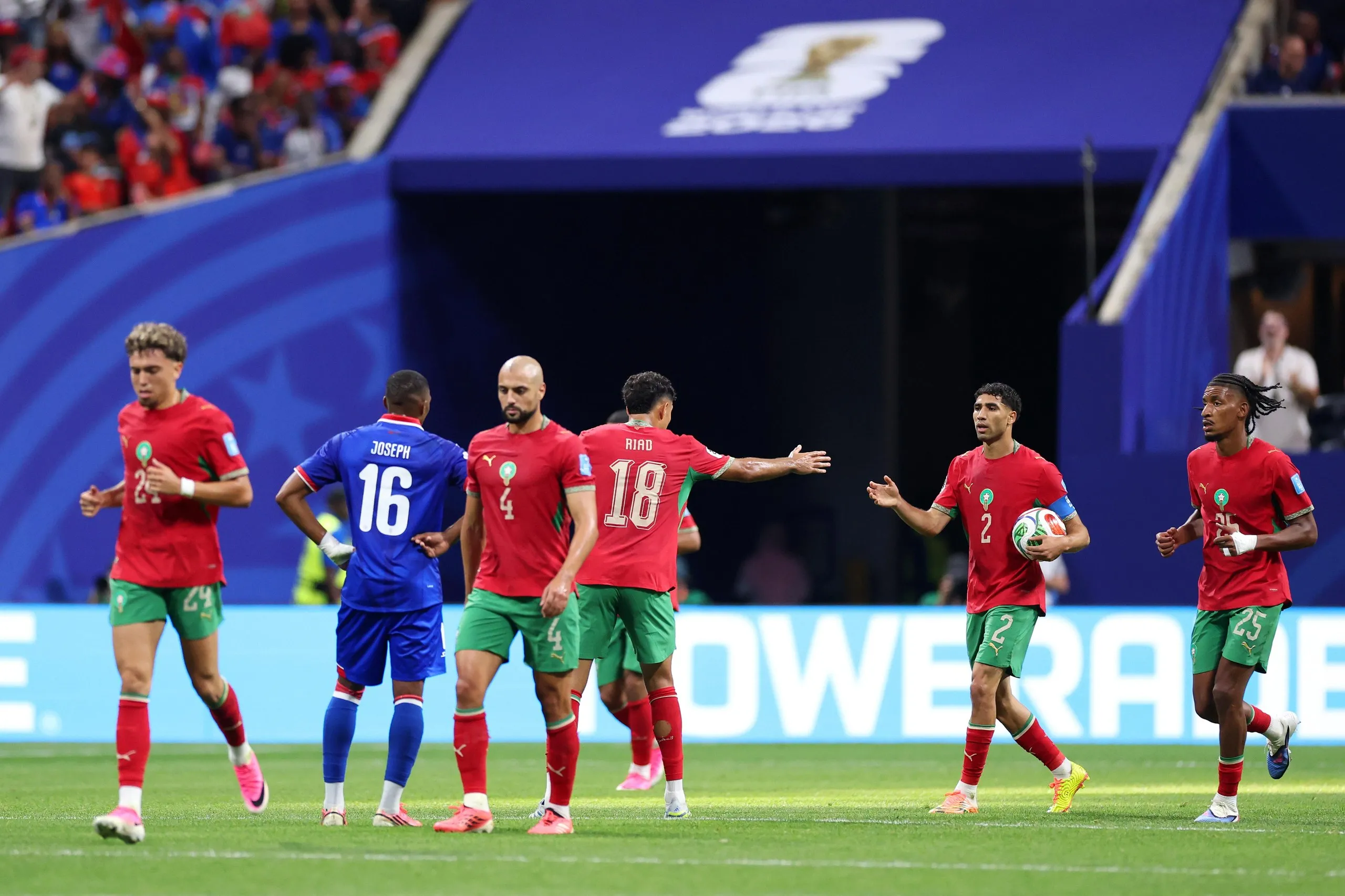 Achraf Hakimi eqaulises for Morocco.