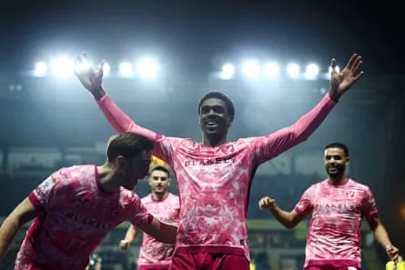 Touré celebrates a Norwich goal