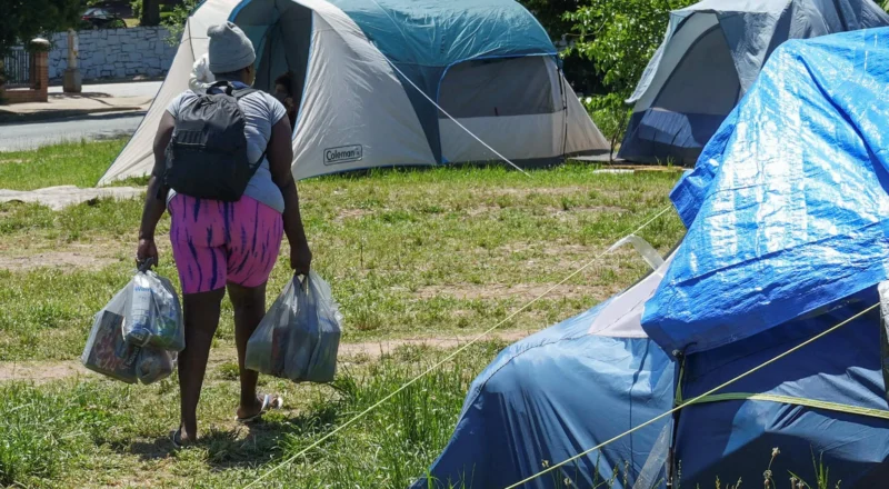 ‘Where did they go?’: homeless people feel force of America’s brutality in World Cup clean-up