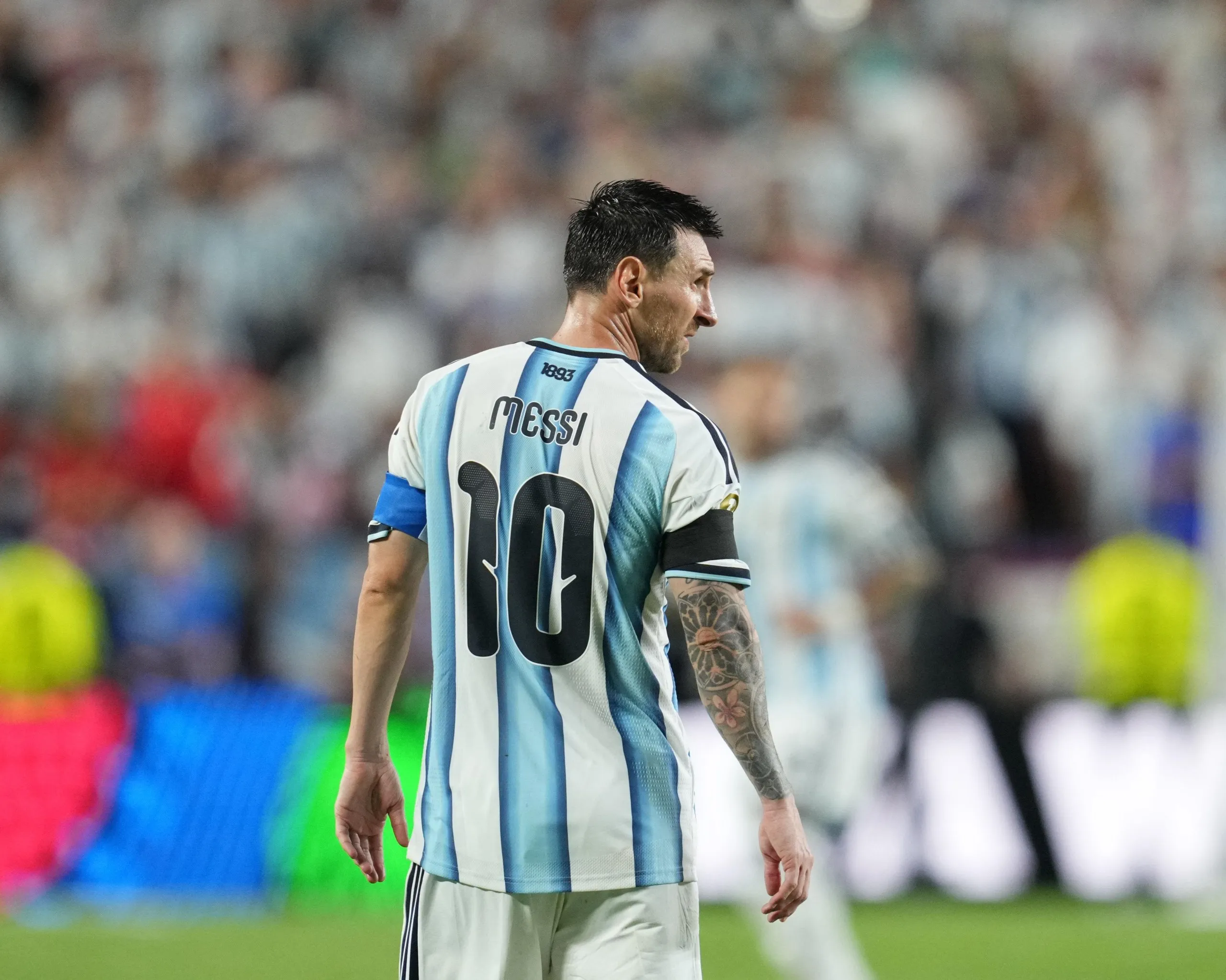 Argentina’s Lionel Messi during the quarter-final defeat of Switzerland