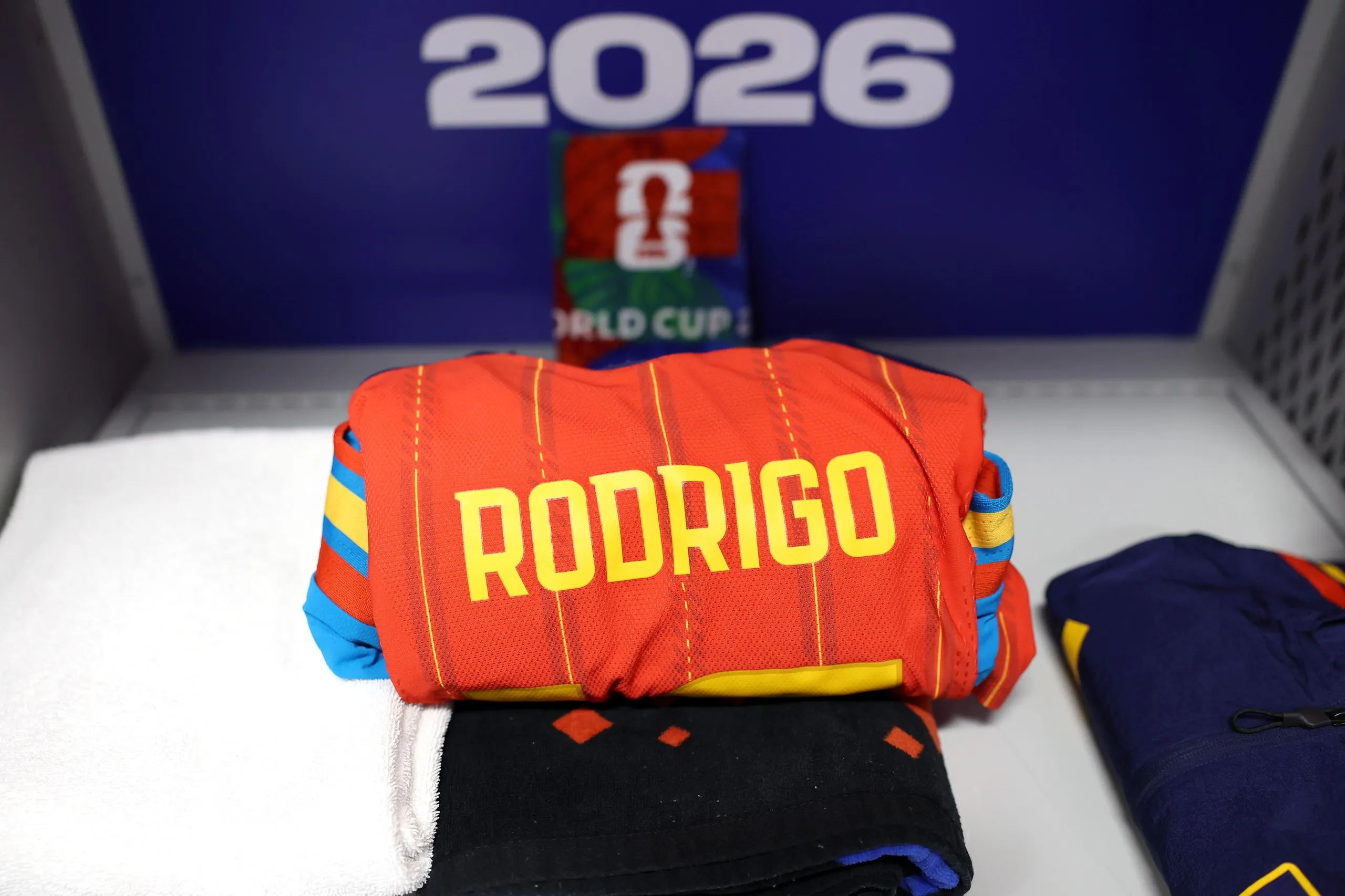 Rodri’s shirt in the dressing room.